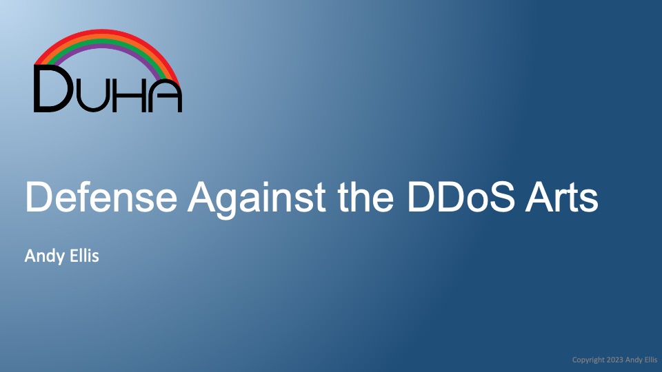 Defense Against the DDoS Arts