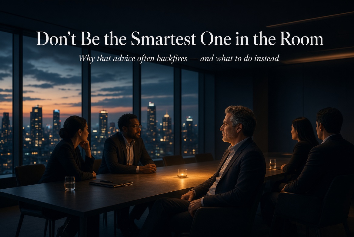 On being the smartest one in the room